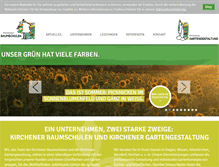 Tablet Screenshot of kirchenerbaumschulen.de